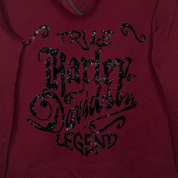 Y2K Harley Davidson Grunge Style Hoodie Size XL - Picture 5 of 5